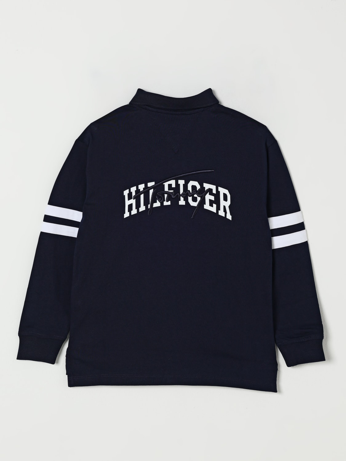 TOMMY HILFIGER T-SHIRT: Pullover kinder Tommy Hilfiger, Navy - Img 2