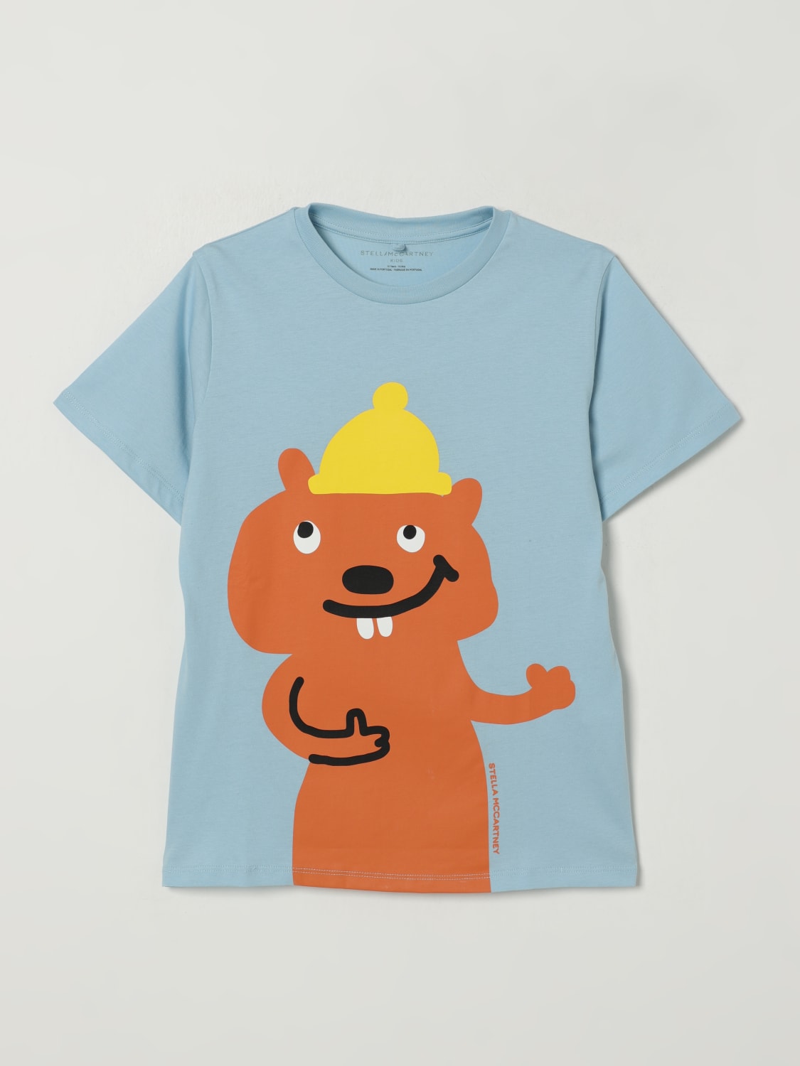 STELLA MCCARTNEY KIDS T-SHIRT: T-shirt kids Stella McCartney Kids, Gnawed Blue - Img 1