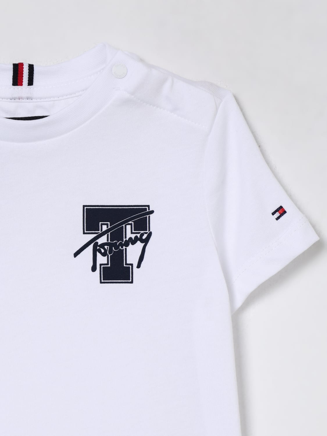 TOMMY HILFIGER T-SHIRT: T-shirt kinder Tommy Hilfiger, Weiß - Img 3