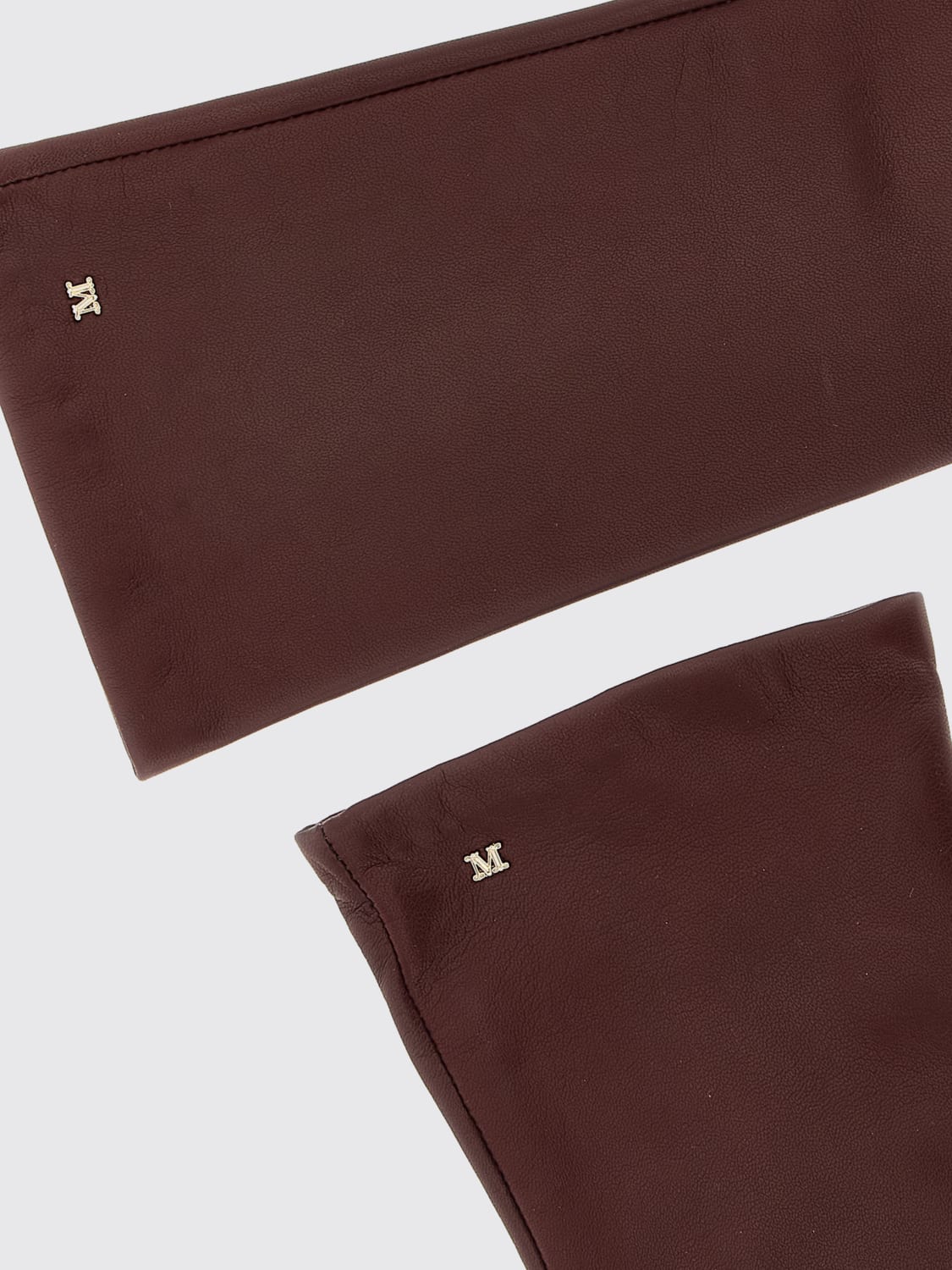 MAX MARA GLOVES: Gloves woman Max Mara, Burgundy - Img 3