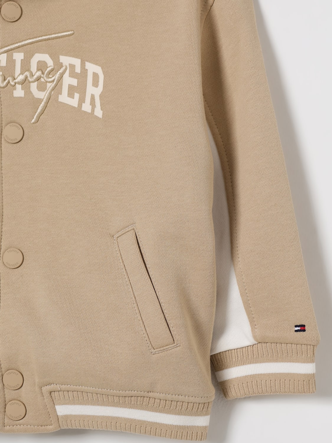 TOMMY HILFIGER JACKE: Pullover kinder Tommy Hilfiger, Beige - Img 3