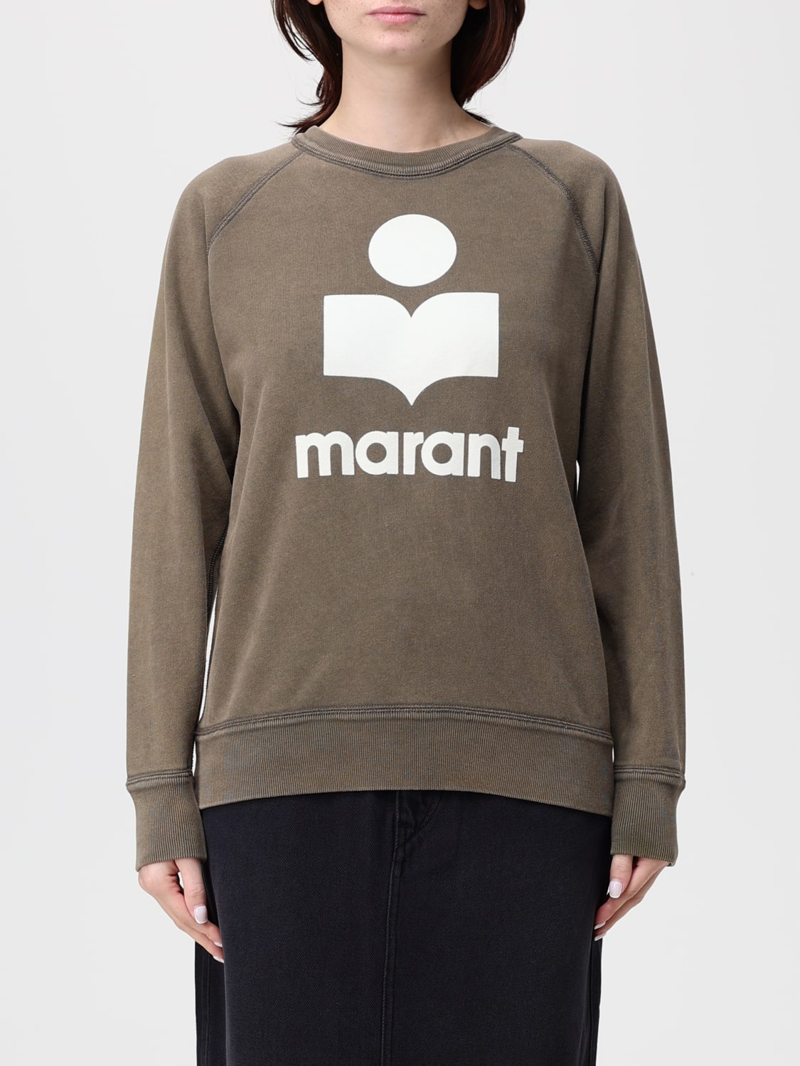 ISABEL MARANT ETOILE SWEAT-SHIRT: Pull femme Isabel Marant Etoile, Marron - Img 1