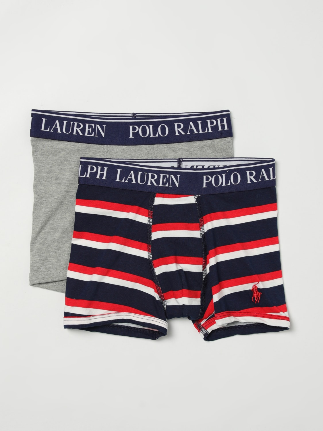 POLO RALPH LAUREN 内衣: 泳装 儿童 Polo Ralph Lauren, 酒红 - Img 1