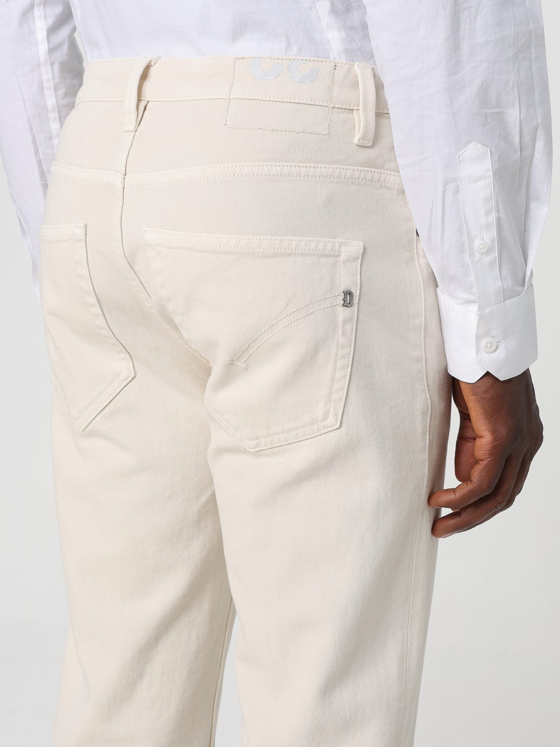 DONDUP JEANS: Jeans men Dondup, Cream - Img 3
