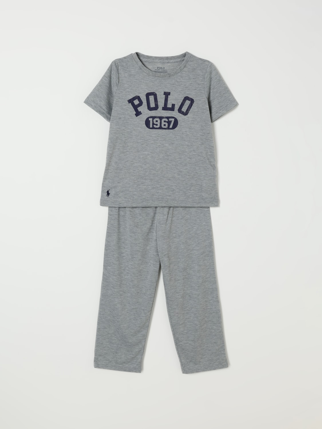 POLO RALPH LAUREN ENSEMBLE: Combinaison enfant Polo Ralph Lauren, Gris - Img 1