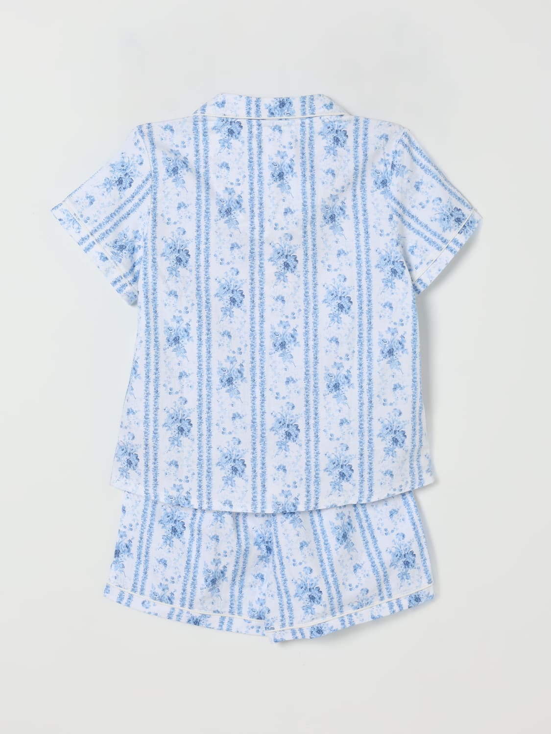 POLO RALPH LAUREN COMPLETO: Coordinato in cotone con logo Polo Ralph Lauren, Bianco - Img 2