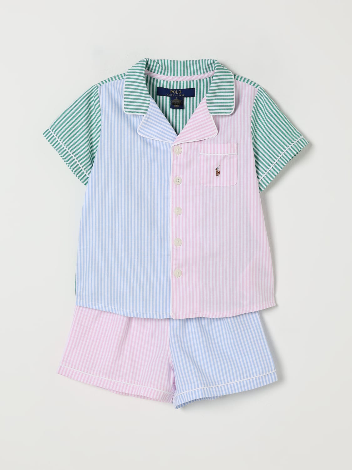 POLO RALPH LAUREN ENSEMBLE: Pyjama enfant Polo Ralph Lauren, Multicolore - Img 1