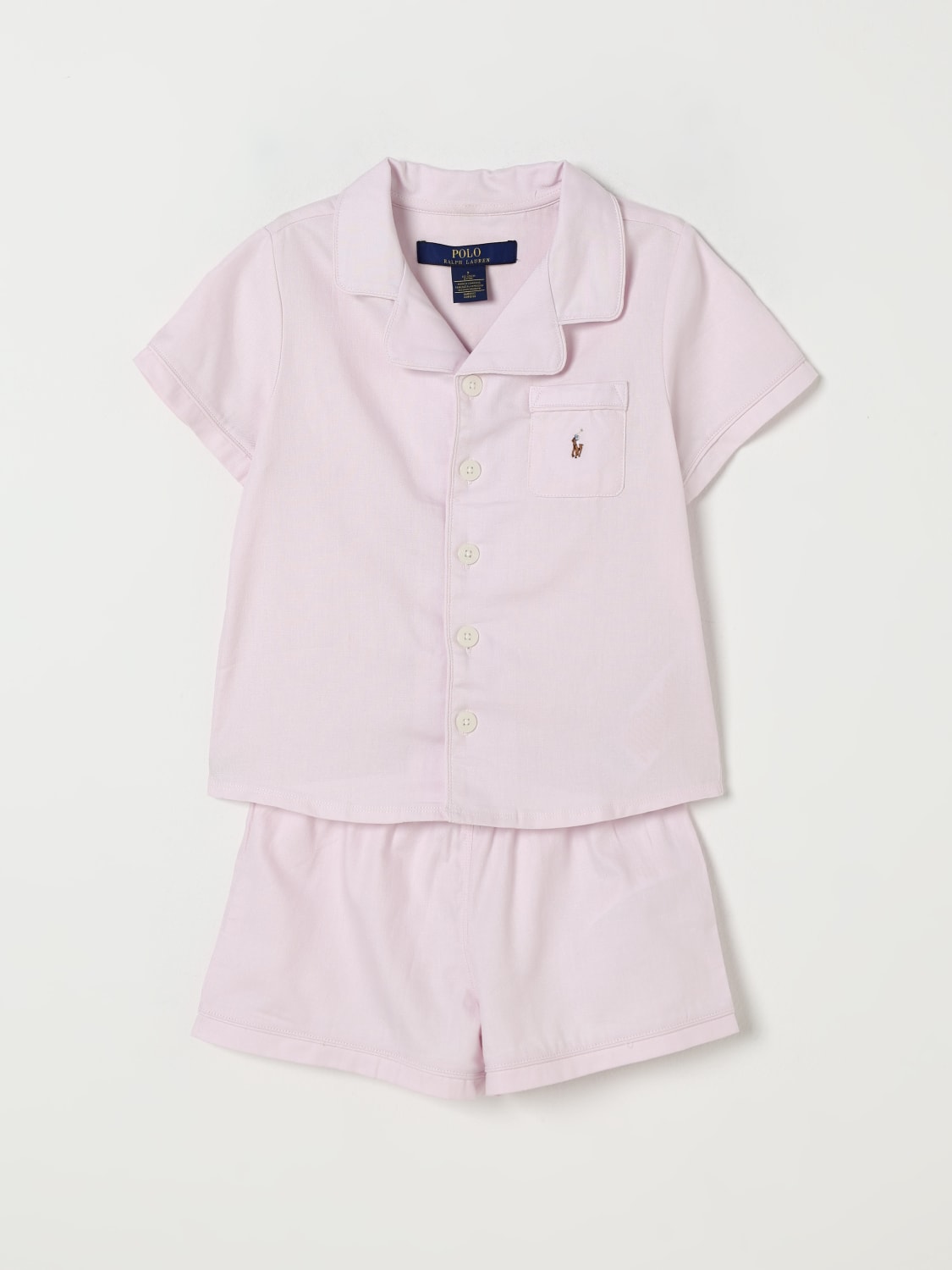 POLO RALPH LAUREN ENSEMBLE: Pyjama enfant Polo Ralph Lauren, Rose - Img 1