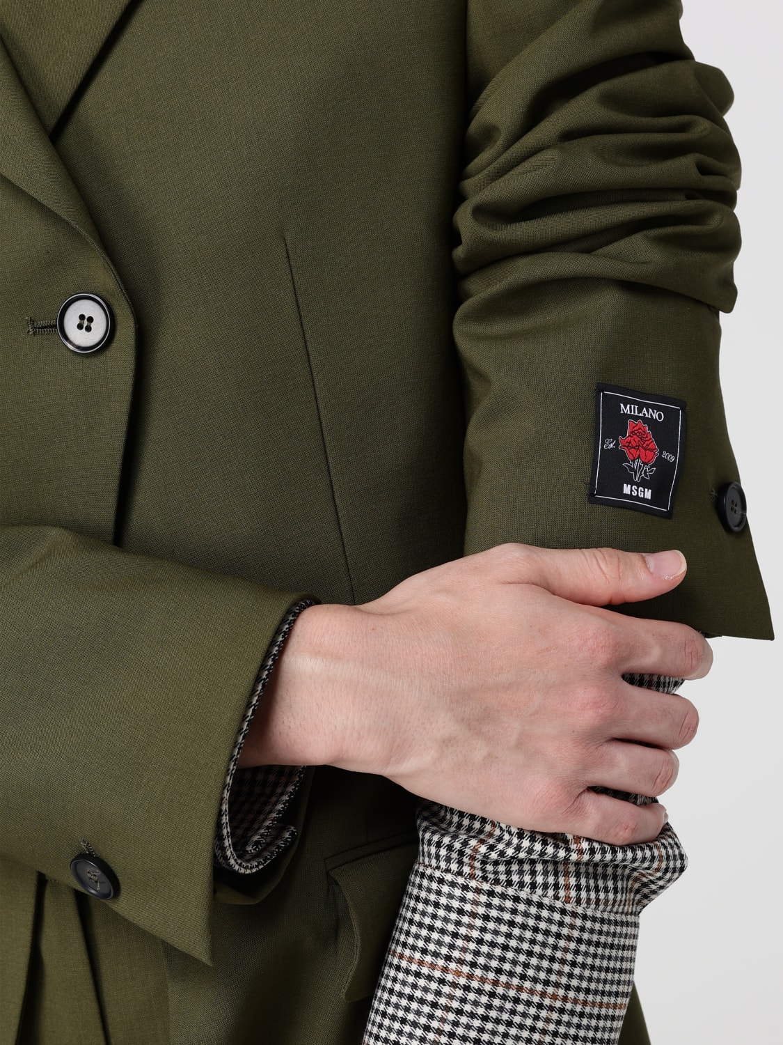 MSGM VESTE: Blazer femme MSGM, Vert - Img 5