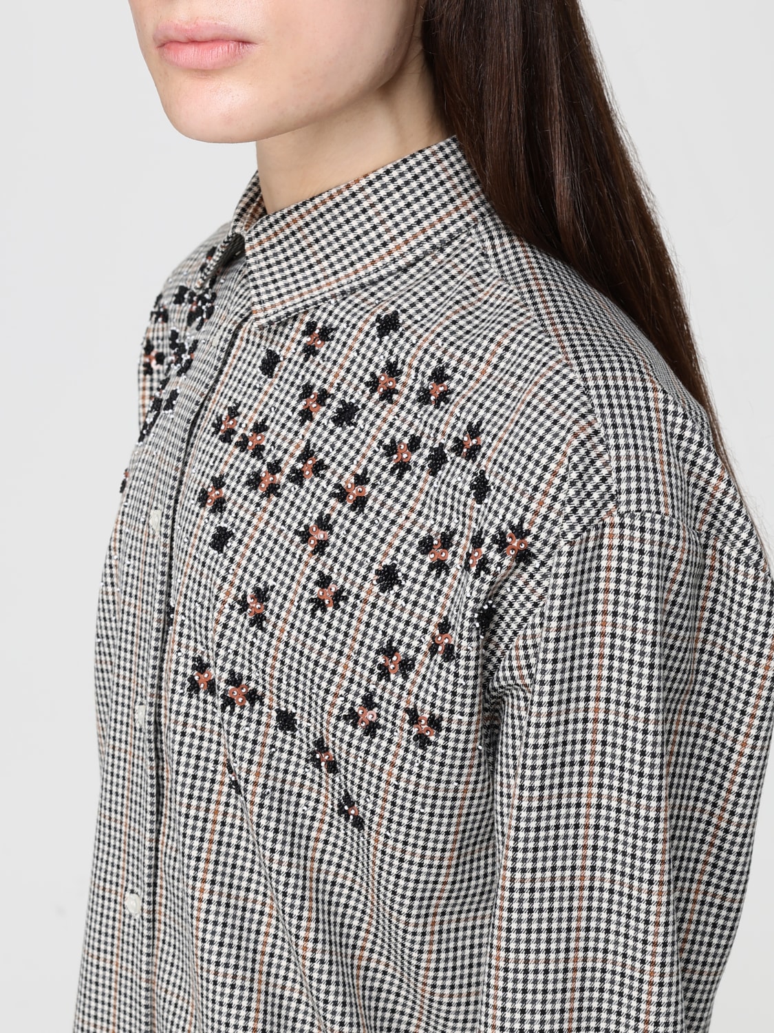 MSGM HEMDBLUSE: Hemdbluse damen MSGM, Weiß - Img 4