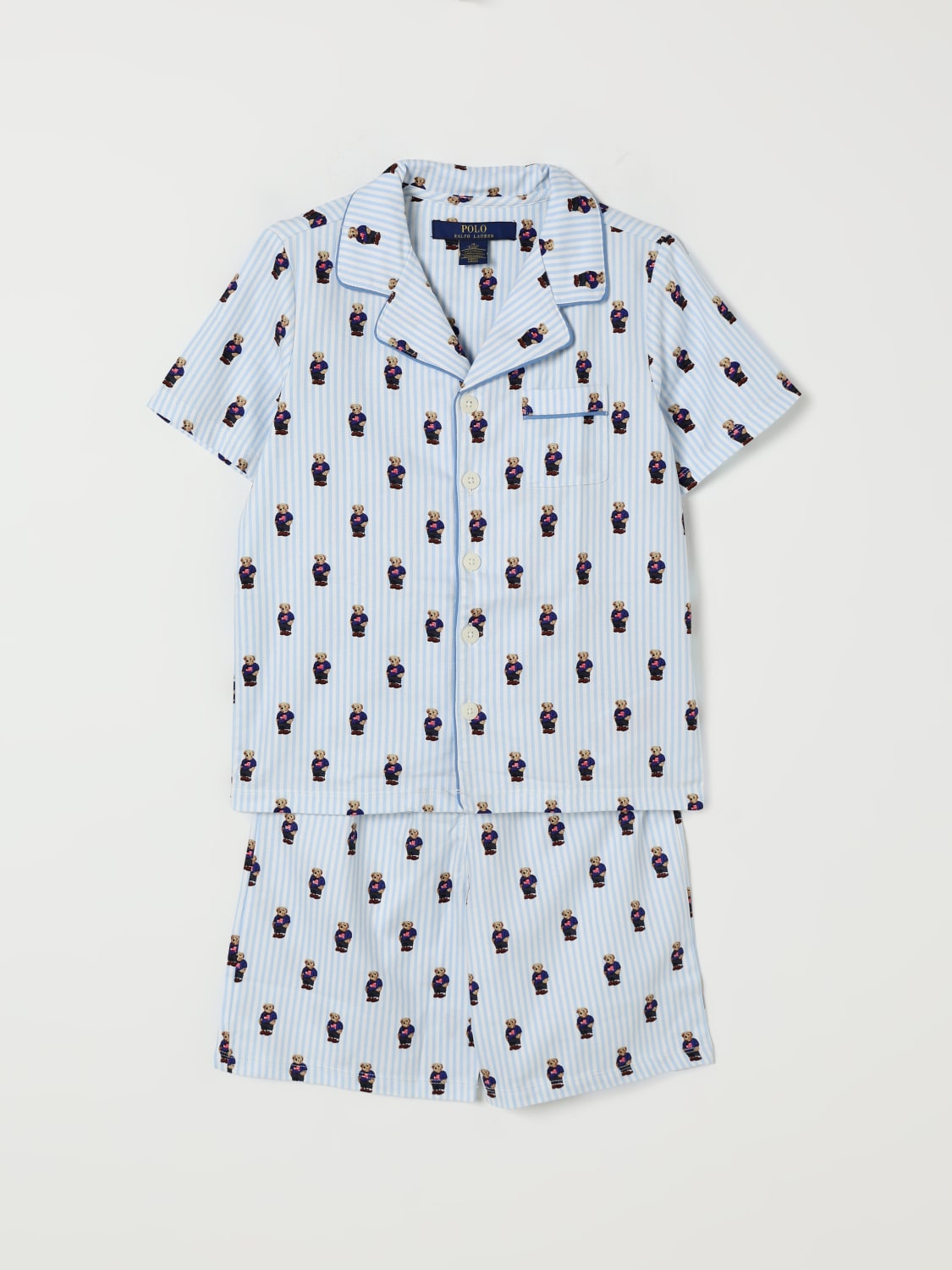 POLO RALPH LAUREN CONJUNTO: Pijama niños Polo Ralph Lauren, Cielo - Img 1