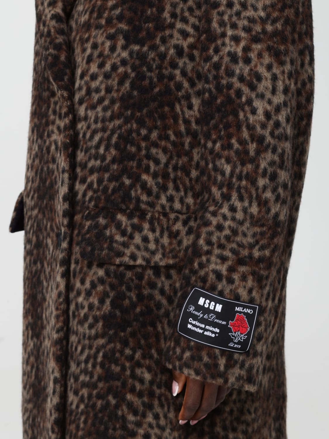 MSGM ПАЛЬТО: Блейзер Женское MSGM, Коричневый - Img 4