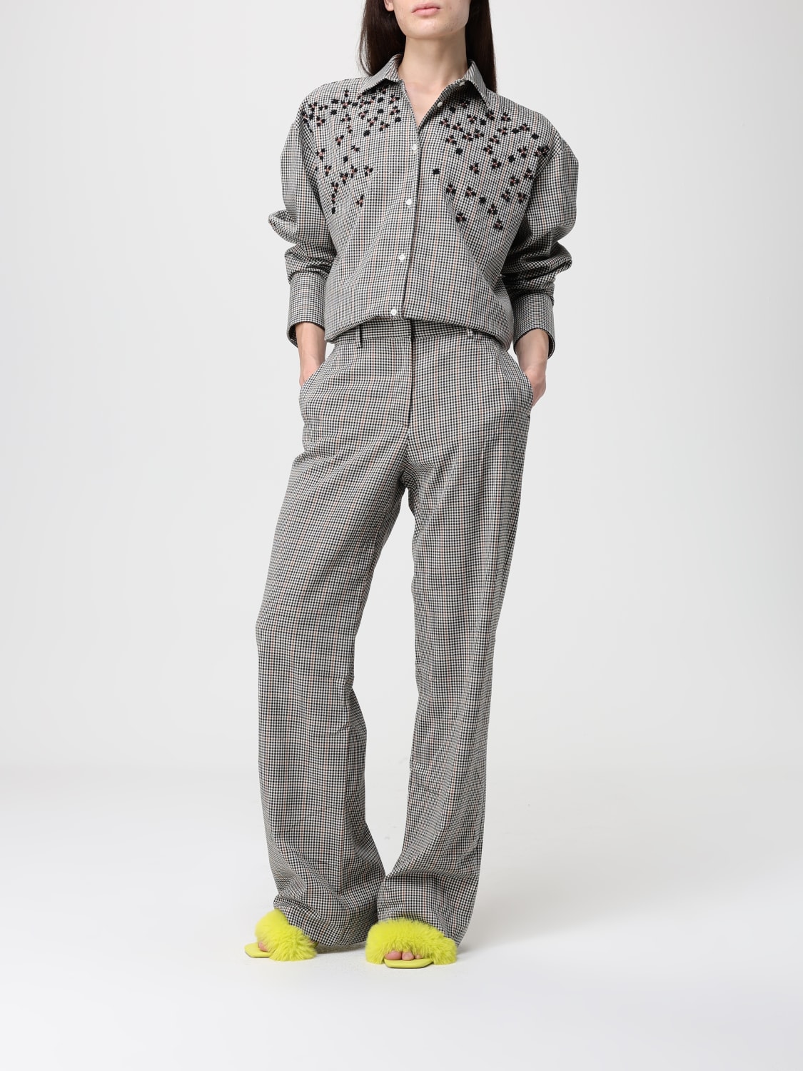 MSGM PANTS: Pants woman MSGM, White - Img 2