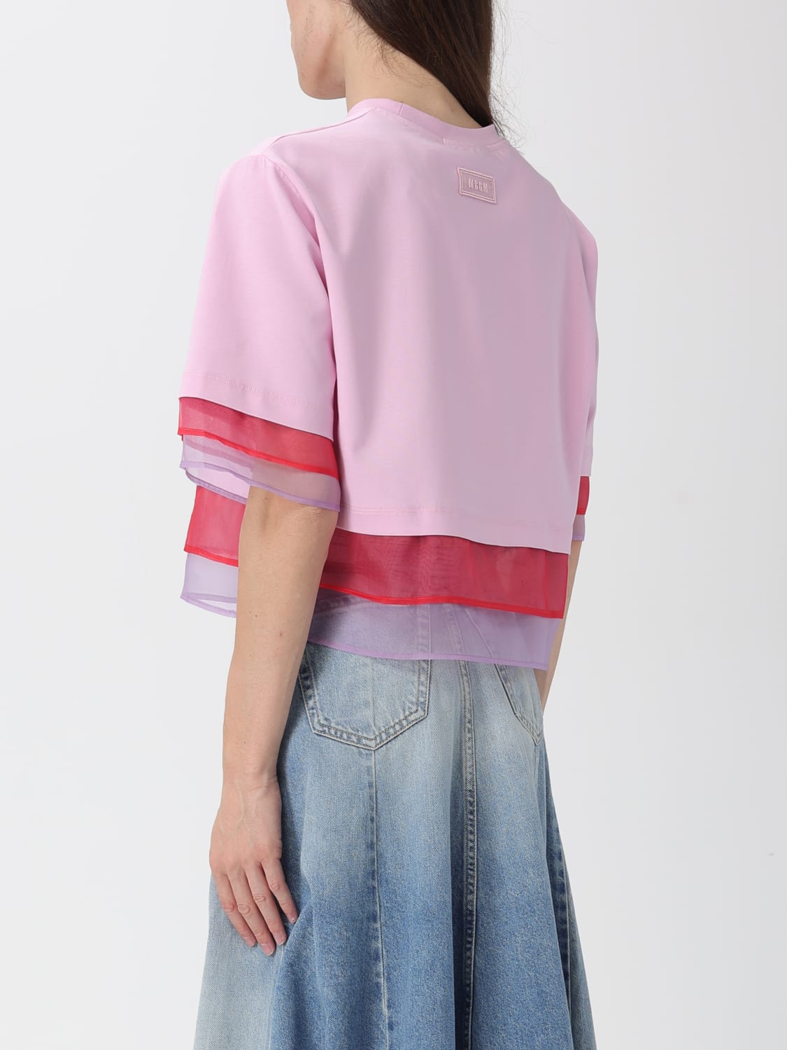 MSGM T-SHIRT: T-shirt woman MSGM, Pink - Img 2