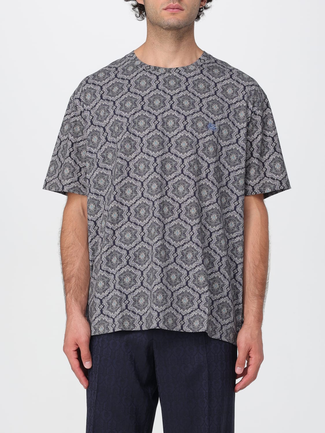 ETRO T-SHIRT: T-shirt men Etro, Blue - Img 1