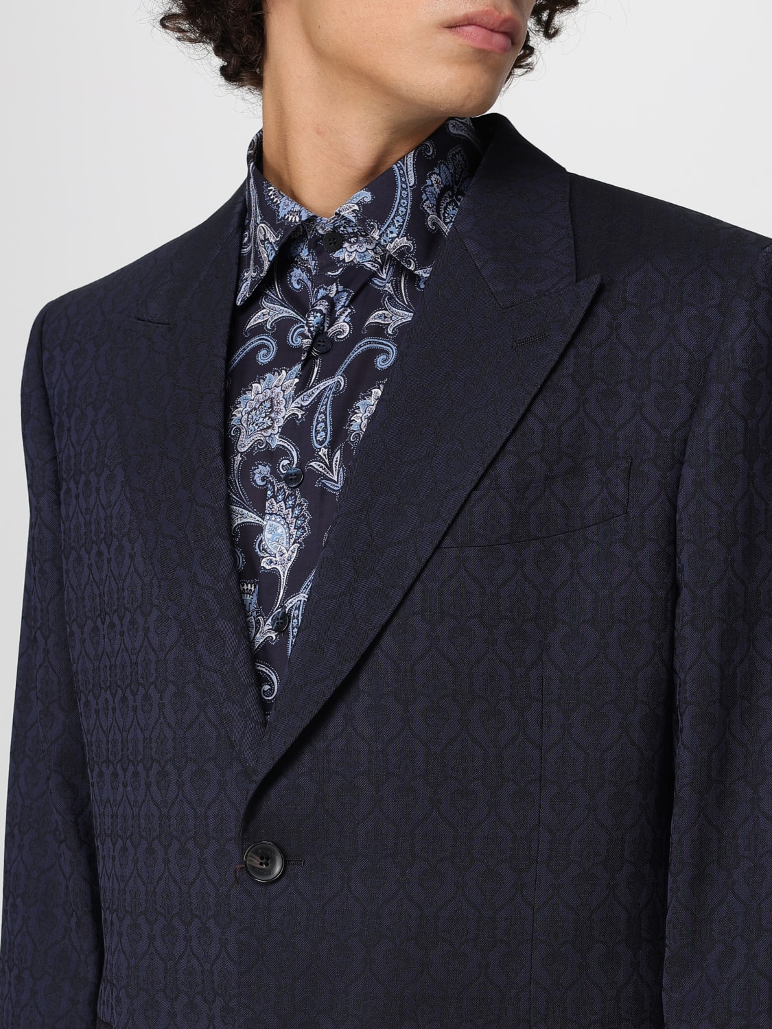 ETRO JACKET: Jacket men Etro, Blue - Img 5