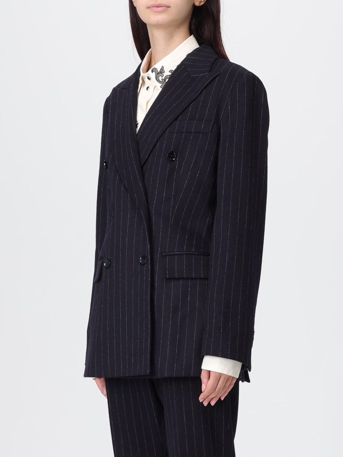 BARENA JACKE: Blazer damen Barena, Navy - Img 4