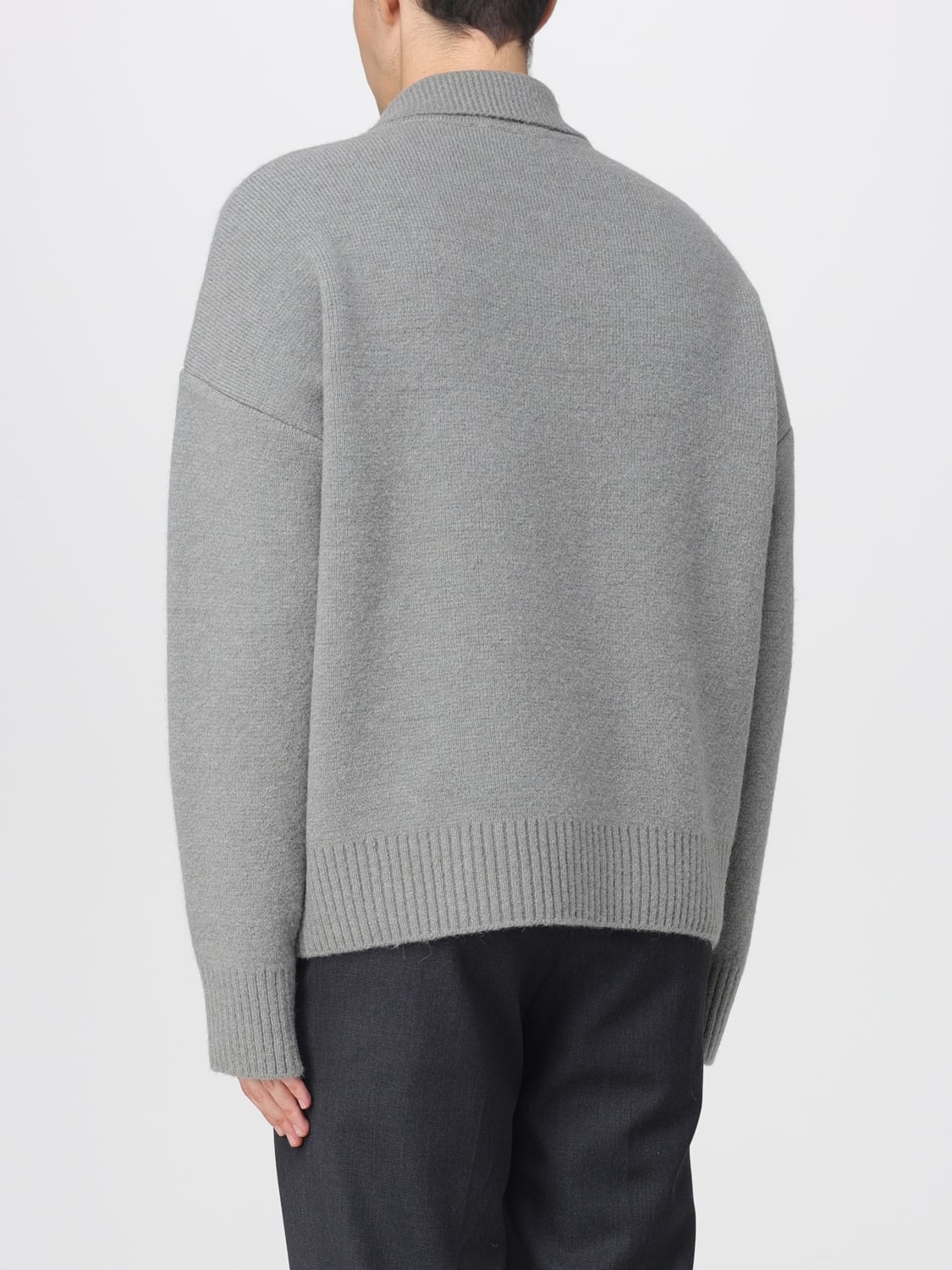 AMI PARIS POLO SHIRT: Polo shirt men Ami Paris, Grey - Img 2