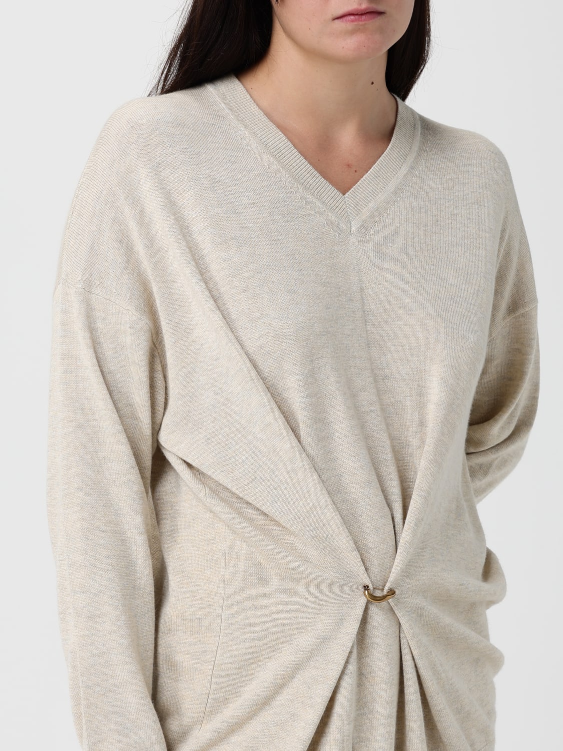 ISABEL MARANT ETOILE PULL: Pull femme Isabel Marant Etoile, Gris - Img 4