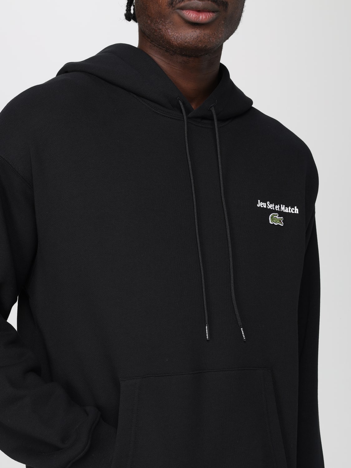 LACOSTE SWEATER: Sweater men Lacoste, Black - Img 3