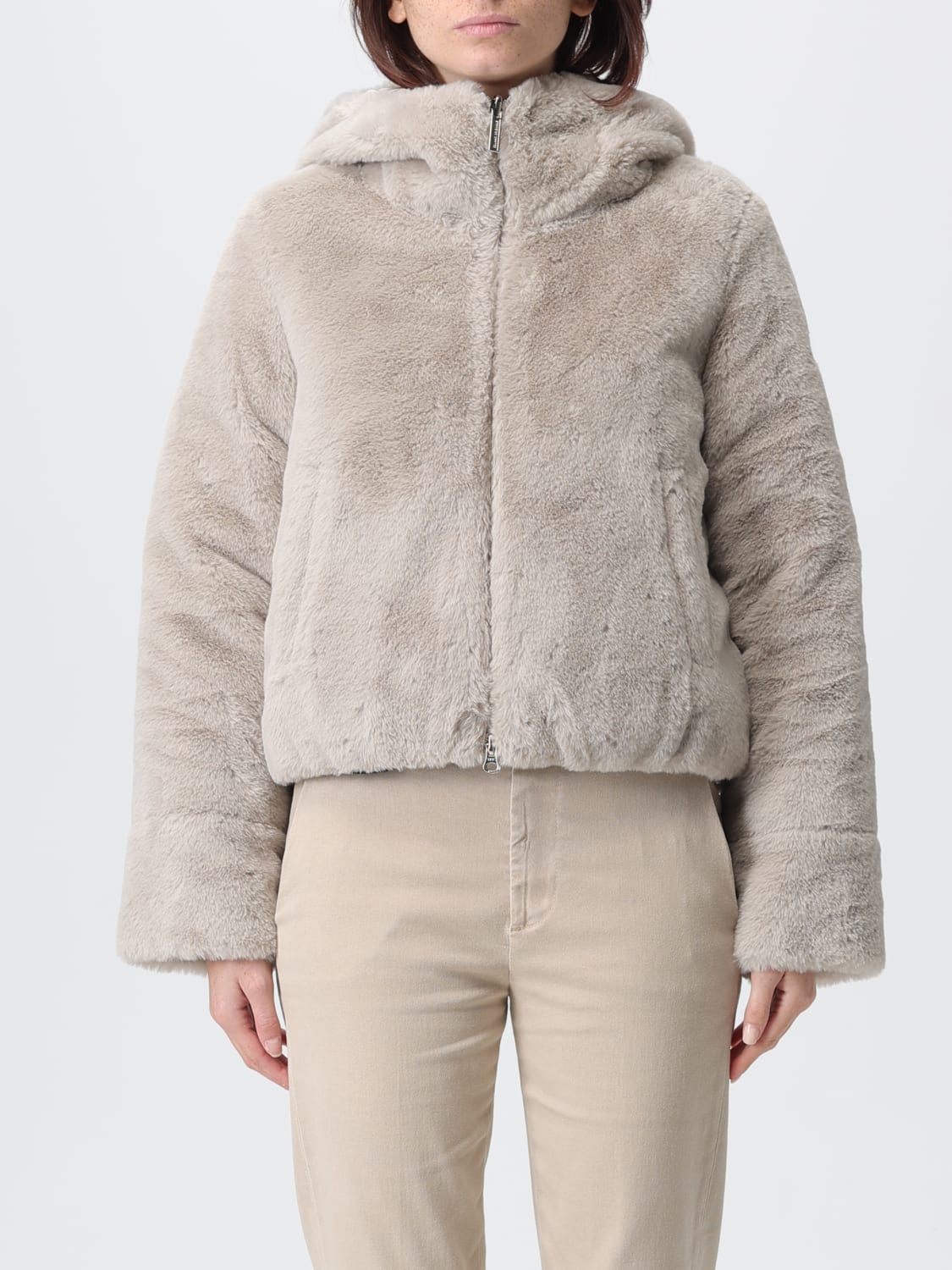 COLMAR FUR COAT: Coat woman Colmar, Beige - Img 1