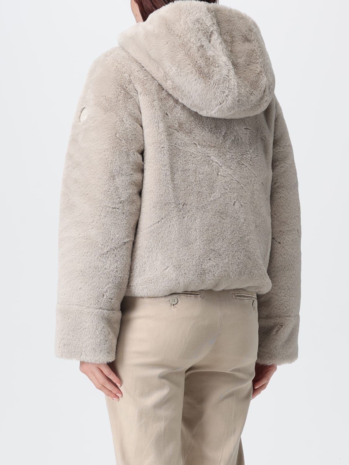COLMAR FUR COAT: Coat woman Colmar, Beige - Img 2