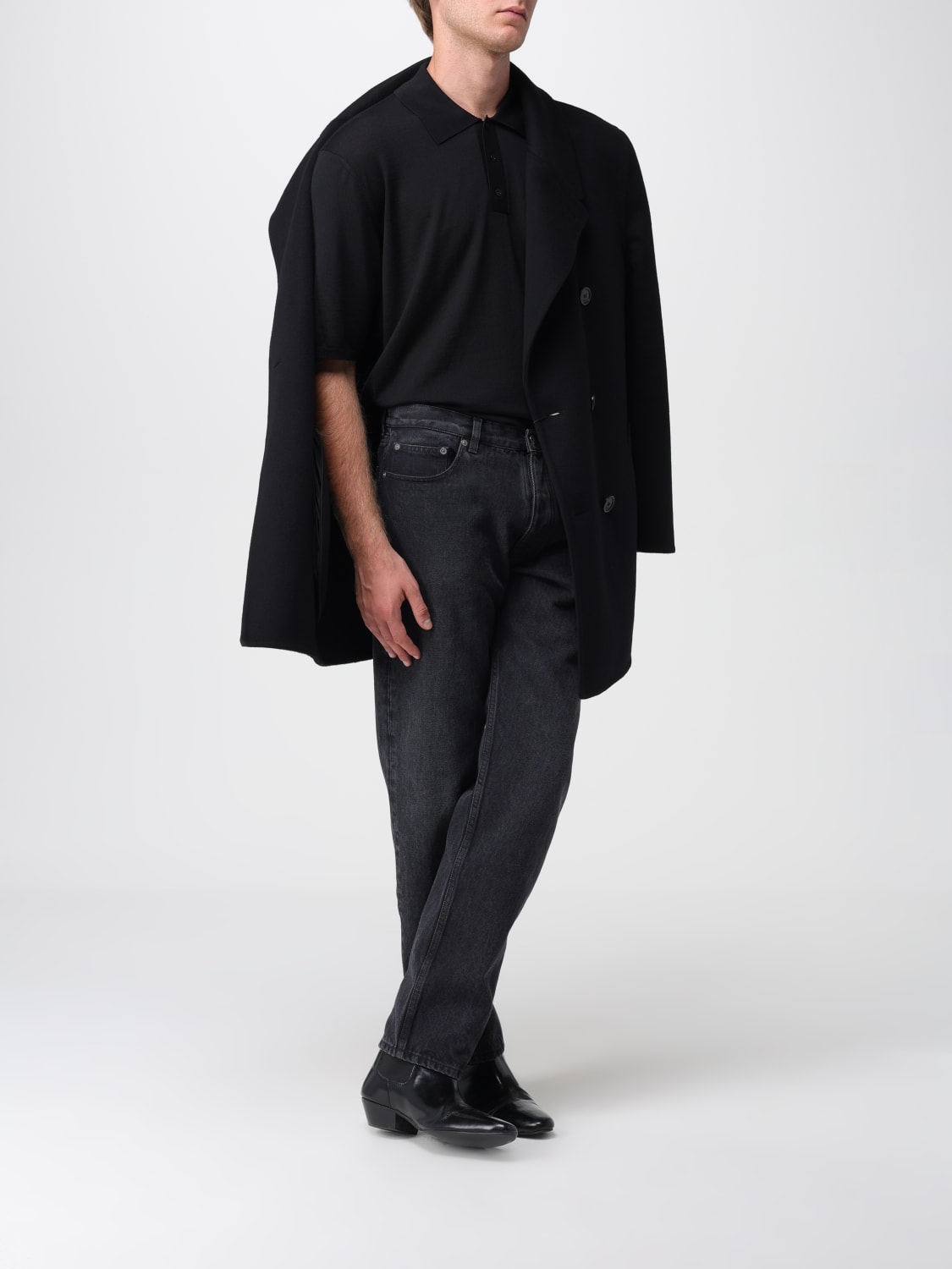 SAINT LAURENT POLO SHIRT: Polo shirt men Saint Laurent, Black - Img 2