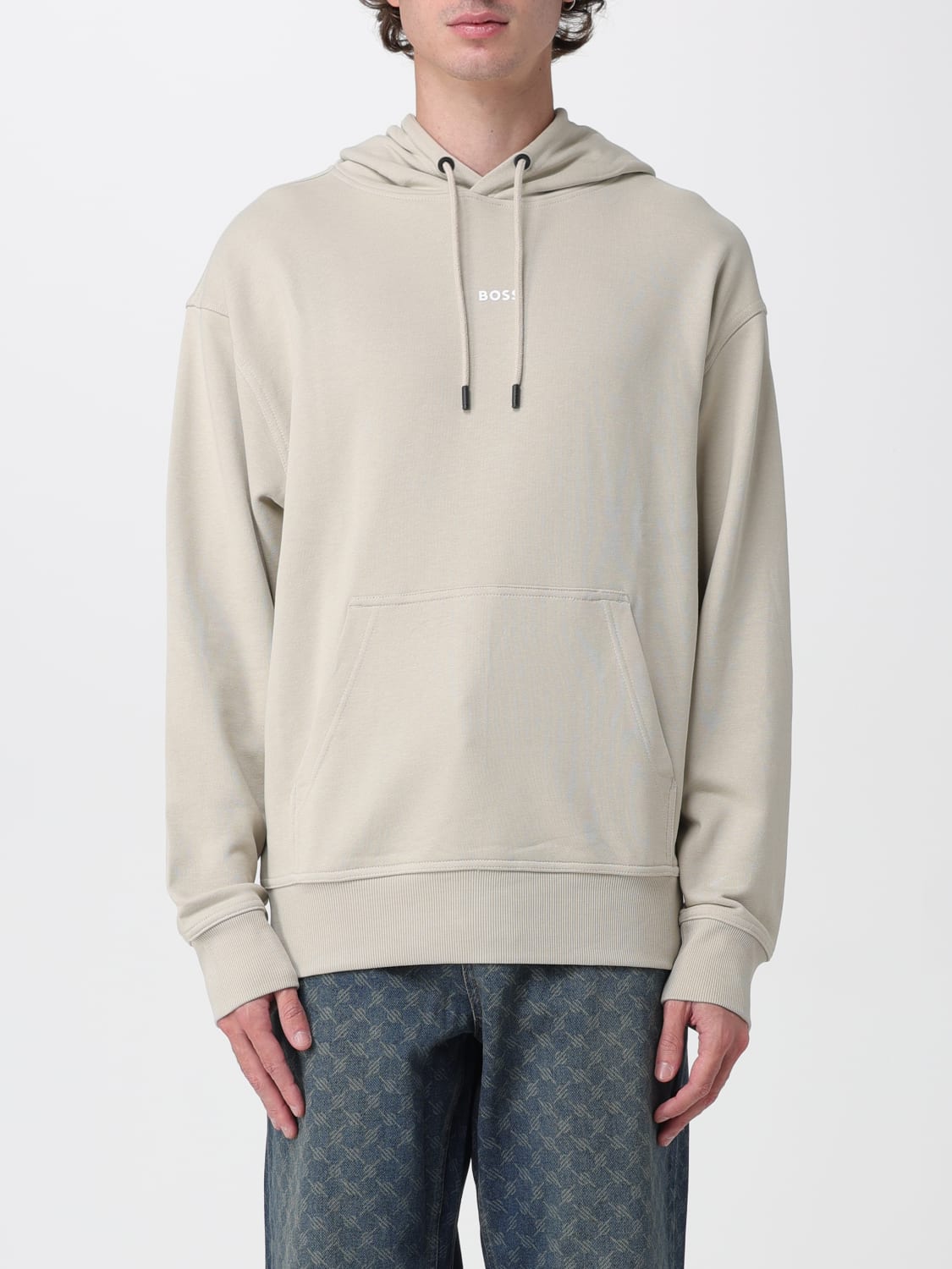 BOSS SWEATSHIRT: Sweatshirt men Boss, Beige - Img 1