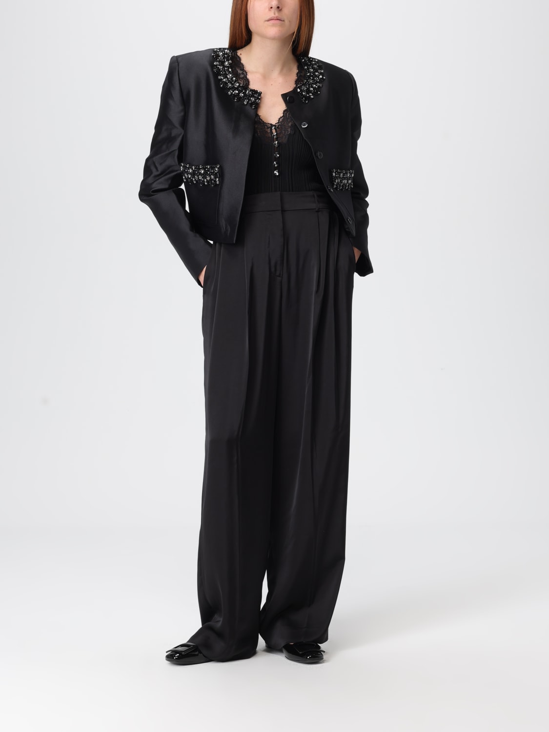 SELF-PORTRAIT CHAQUETA: Americana mujer Self-portrait, Negro - Img 2