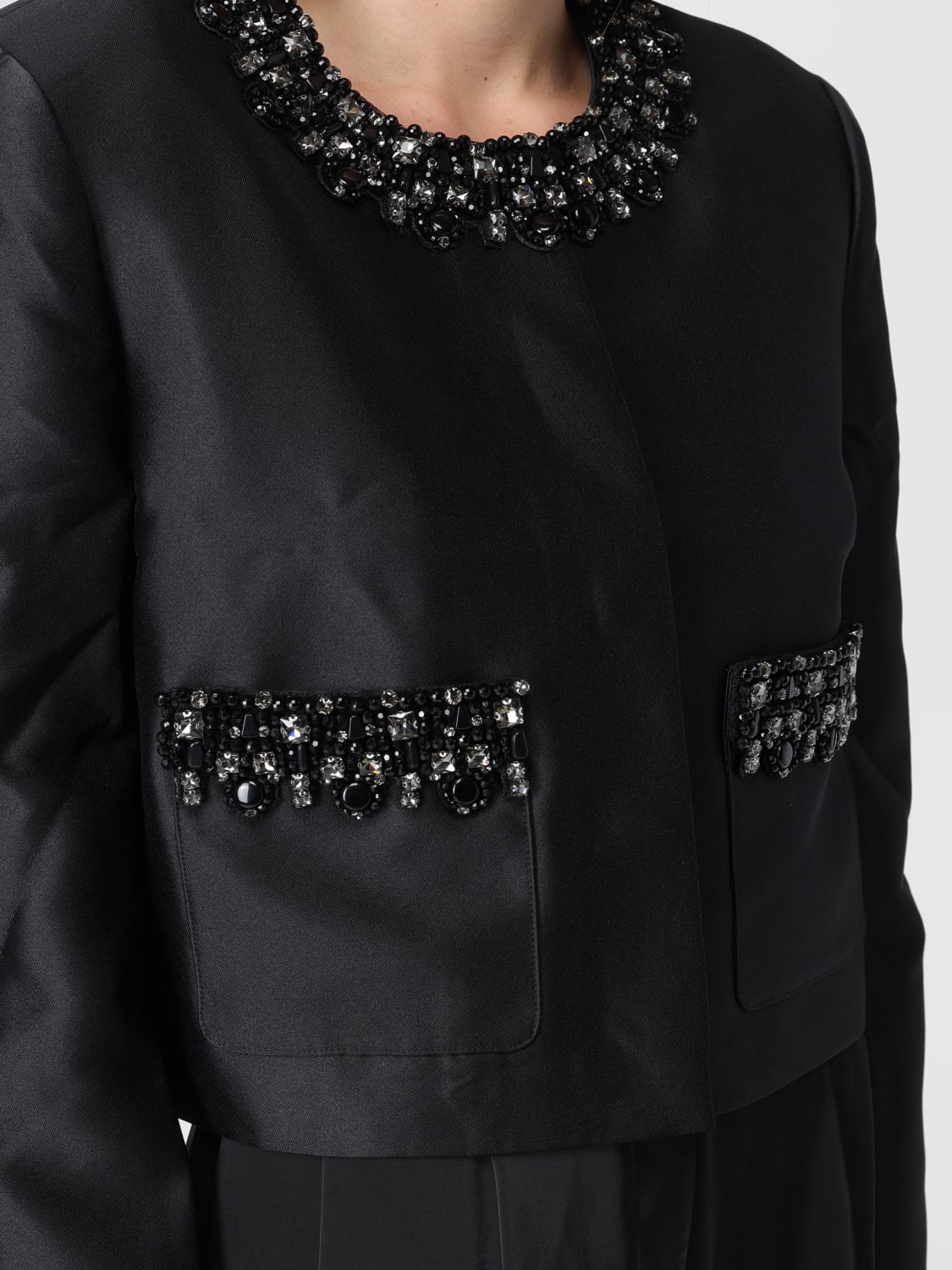 SELF-PORTRAIT CHAQUETA: Americana mujer Self-portrait, Negro - Img 5