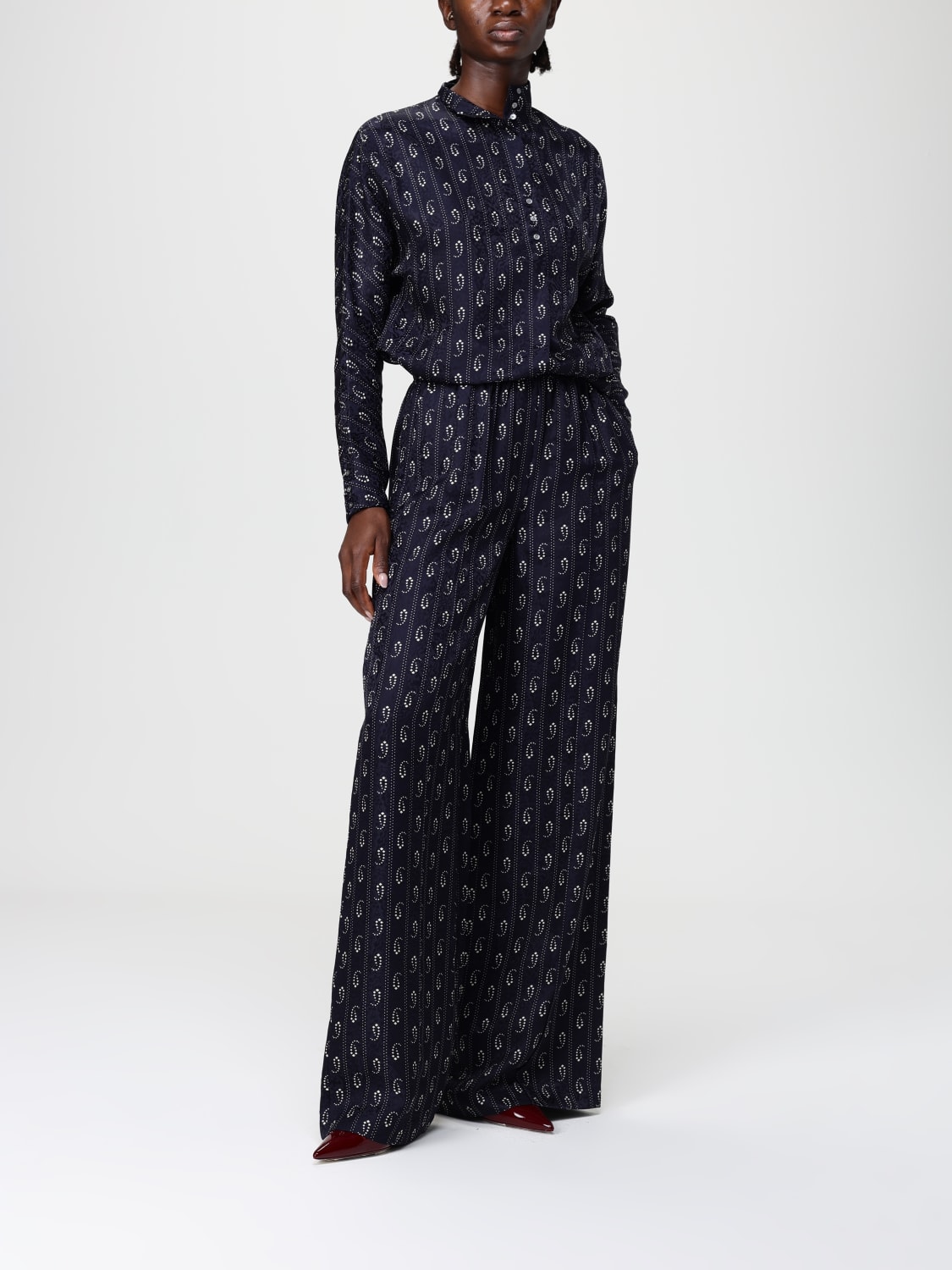 TORY BURCH HEMDBLUSE: Pullover damen Tory Burch, Blau - Img 2