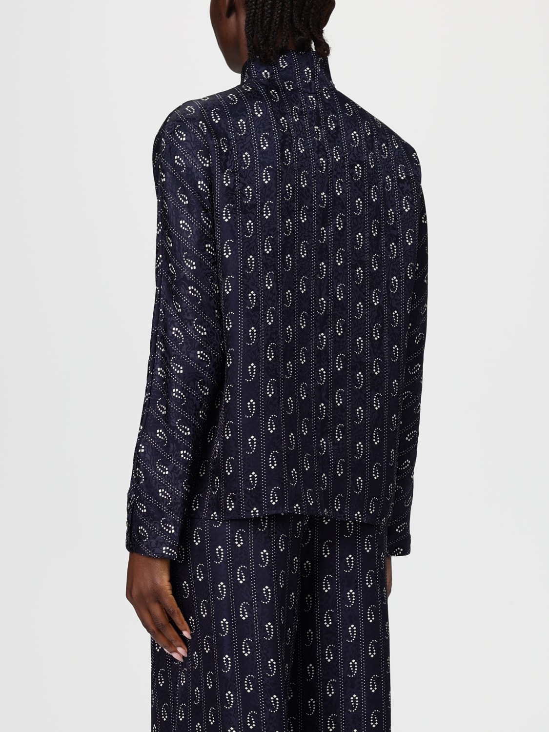 TORY BURCH HEMDBLUSE: Pullover damen Tory Burch, Blau - Img 3