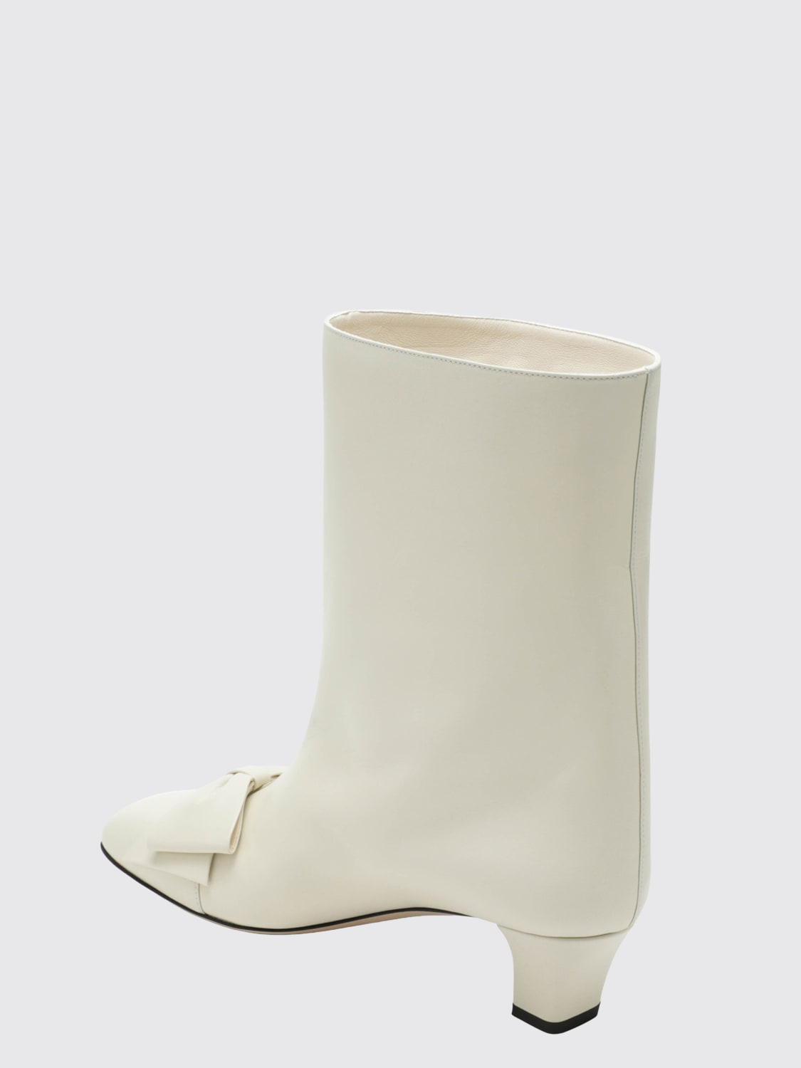 VALENTINO GARAVANI STIEFEL: Flache stiefeletten damen Valentino Garavani, Ivory - Img 3