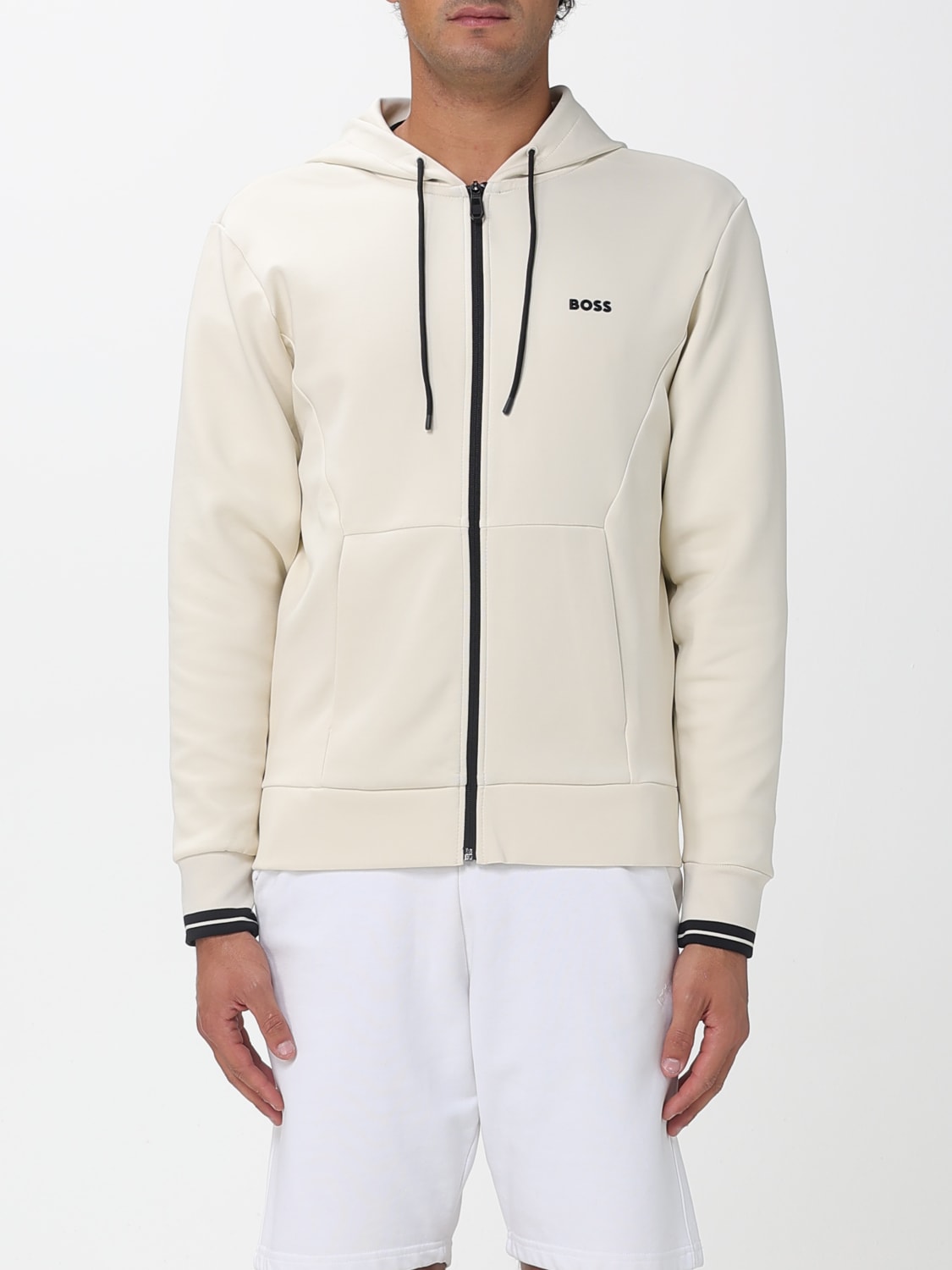 BOSS 卫衣: 毛衣 男士 Boss, 奶油黄 - Img 1