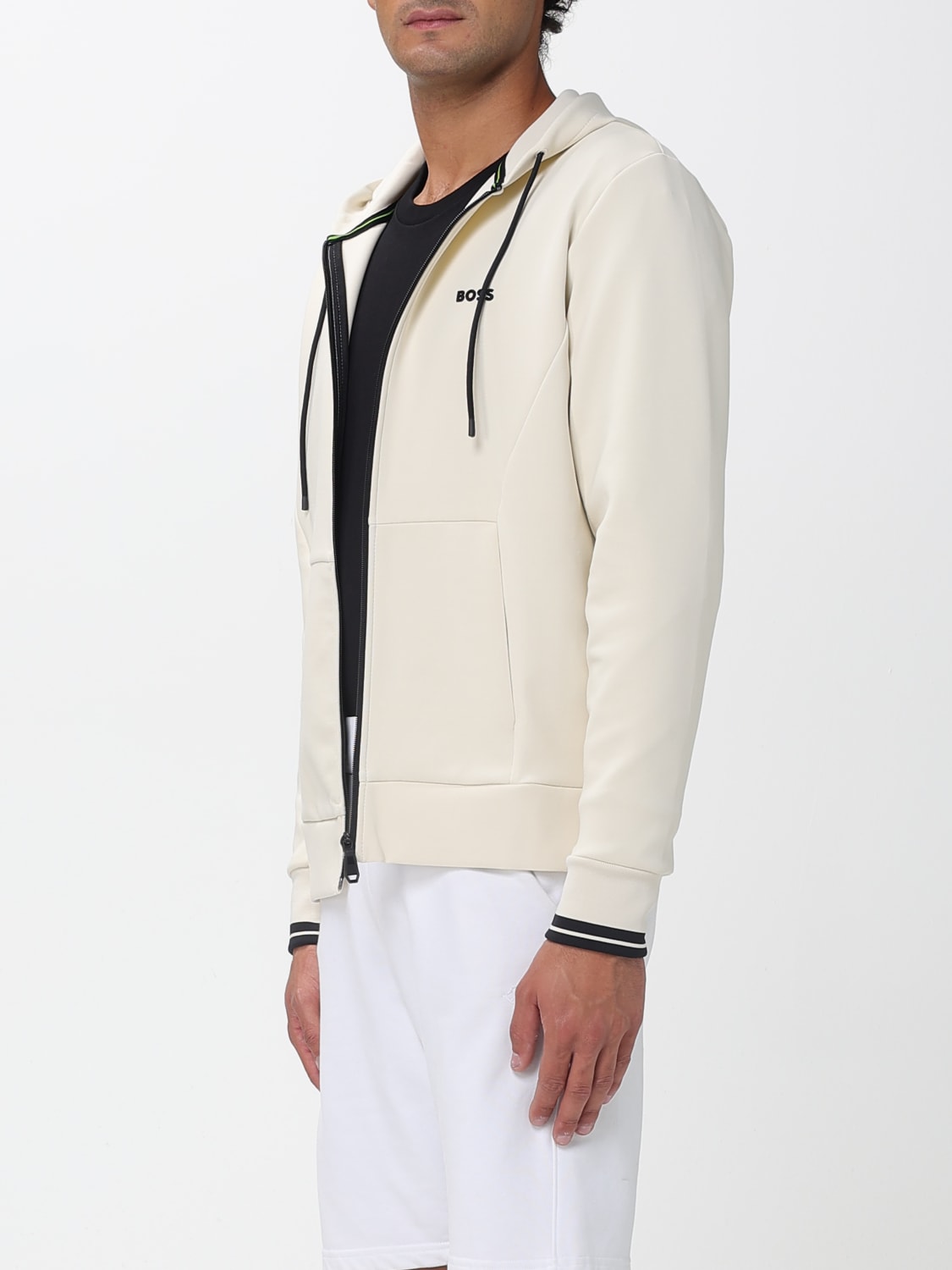 BOSS 卫衣: 毛衣 男士 Boss, 奶油黄 - Img 3