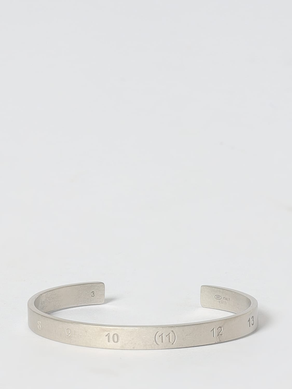 MAISON MARGIELA GIOIELLO: Bracciale Numeric Maison Margiela in argento 925, Silver - Img 1