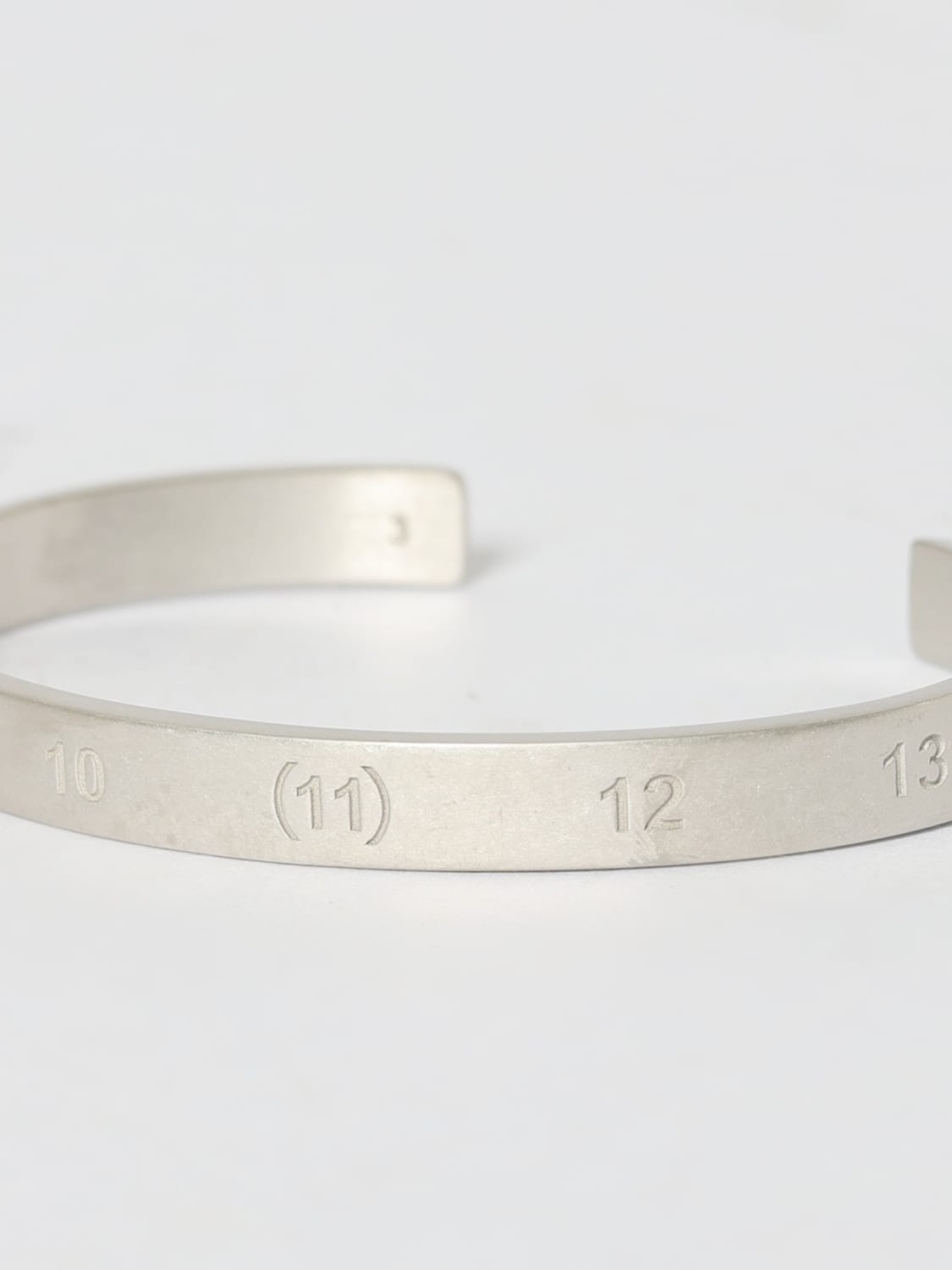 MAISON MARGIELA GIOIELLO: Bracciale Numeric Maison Margiela in argento 925, Silver - Img 2