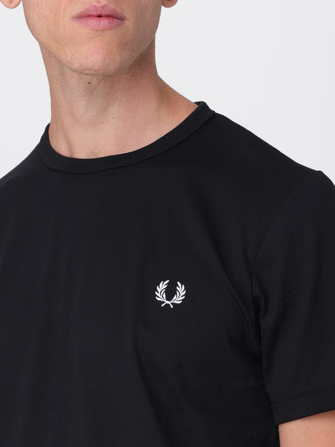 FRED PERRY T-SHIRT: T-shirt men Fred Perry, Black - Img 3