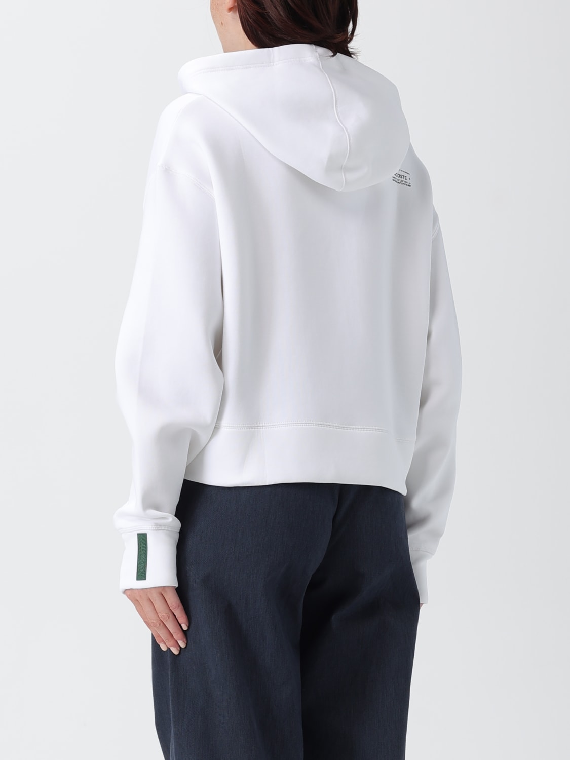 LACOSTE SWEATSHIRT: Sweater woman Lacoste, White - Img 2