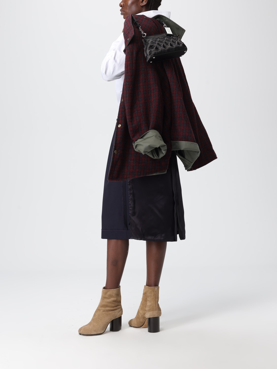 MAISON MARGIELA BORSA MINI: Borsa Glam Slam Small Maison Margiela in raso capitonnè , Nero - Img 2