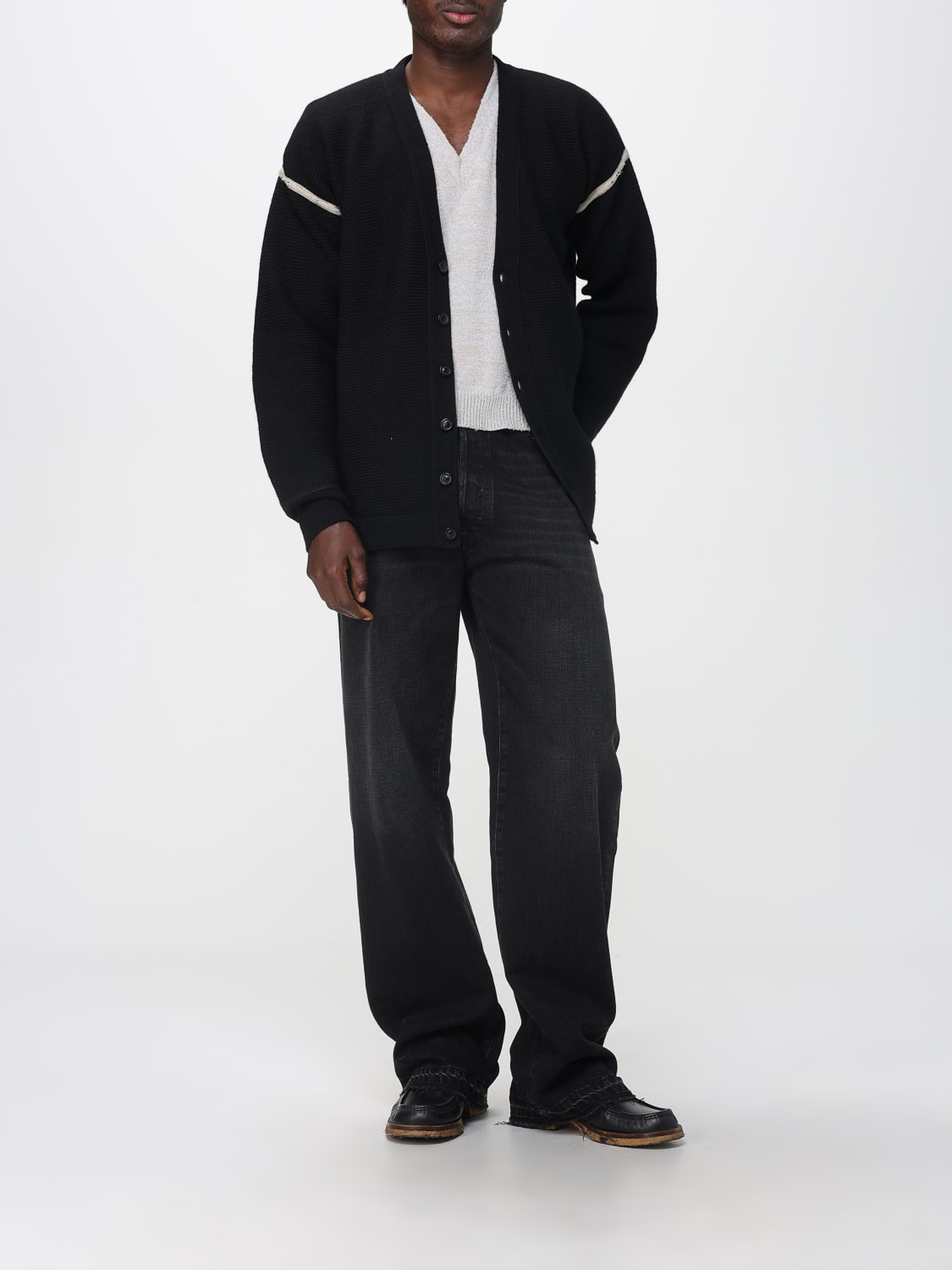 MAISON MARGIELA SWEATER: Cardigan men Maison Margiela, Black - Img 2
