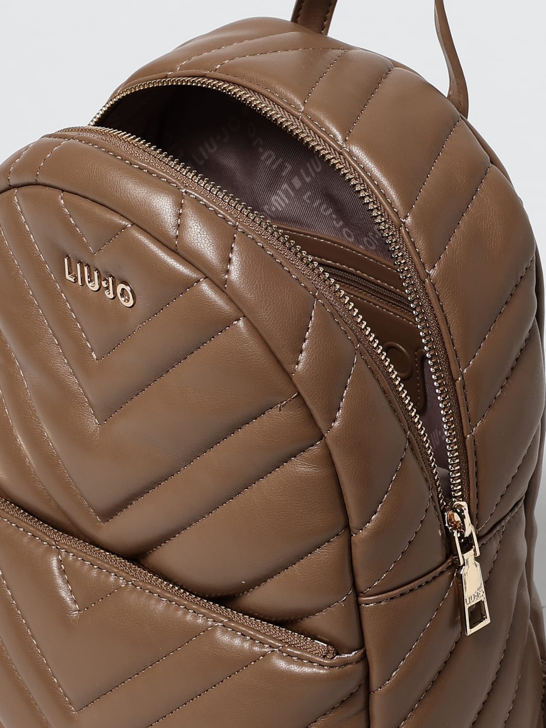 LIU JO BACKPACK: Backpack woman Liu Jo, Brown - Img 4