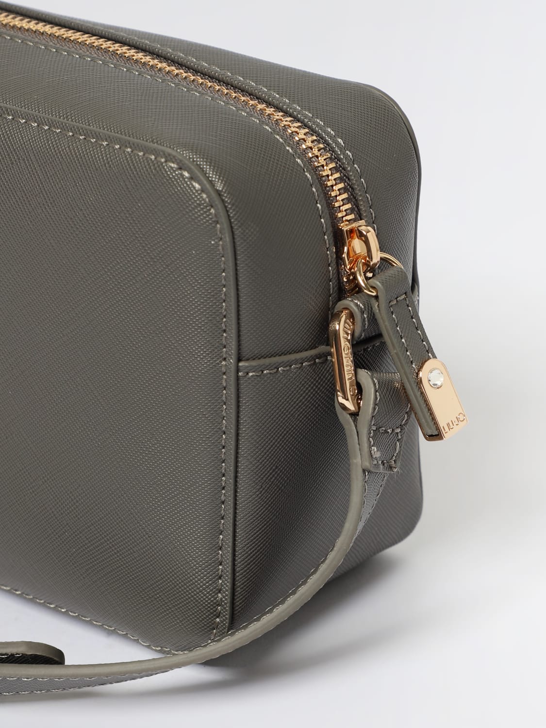 LIU JO BORSA MINI: Borsa Liu Jo in pelle sintetica a grana, Grigio - Img 3