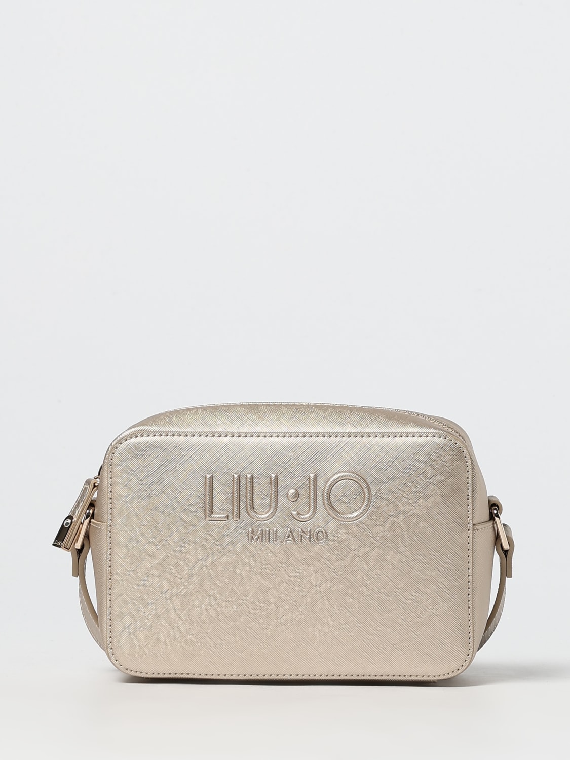 LIU JO BORSA MINI: Borsa Liu Jo in pelle sintetica a grana, Oro - Img 1