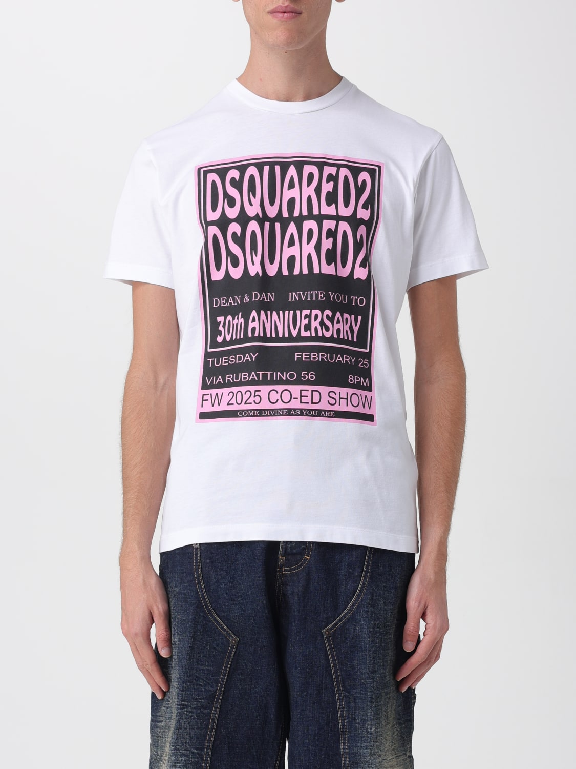DSQUARED2 T-SHIRT: T-shirt men Dsquared2, White - Img 1