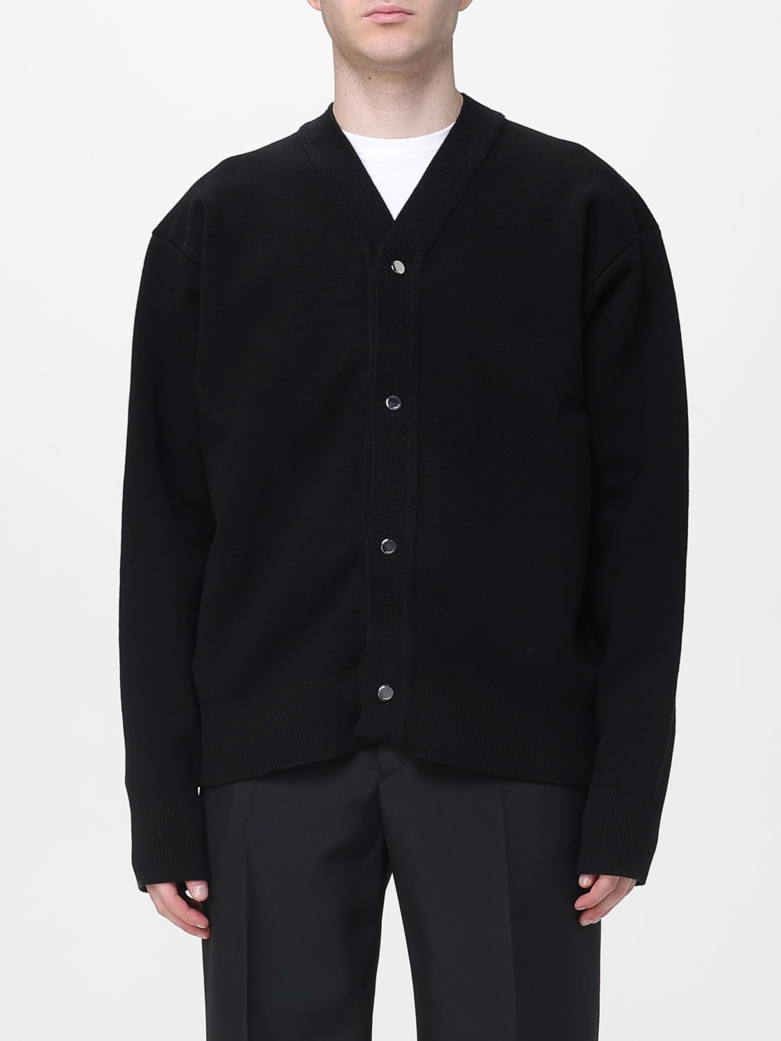 JACQUEMUS PULLOVER: Strickjacke herren Jacquemus, Schwarz - Img 1