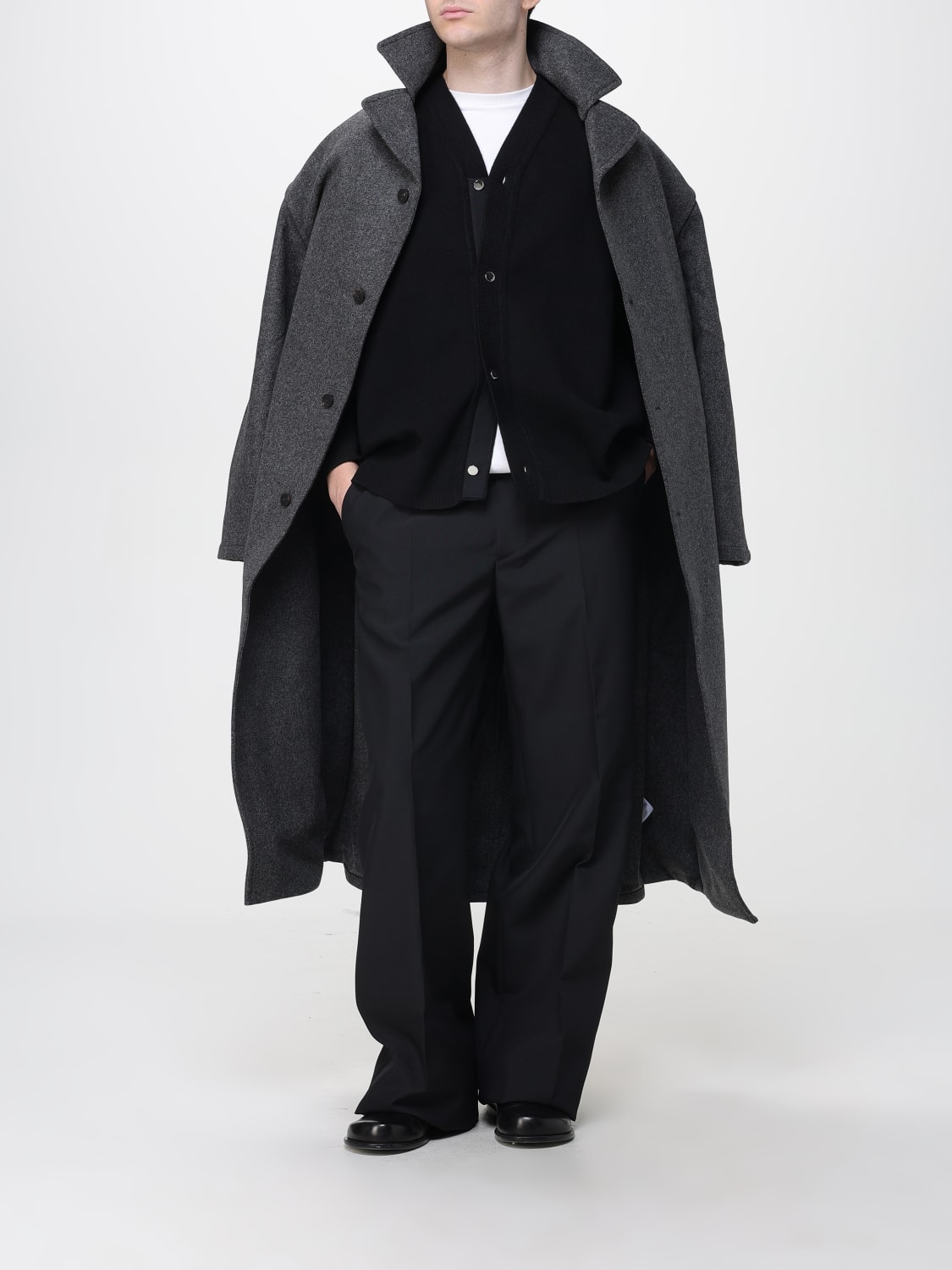 JACQUEMUS PULLOVER: Strickjacke herren Jacquemus, Schwarz - Img 2