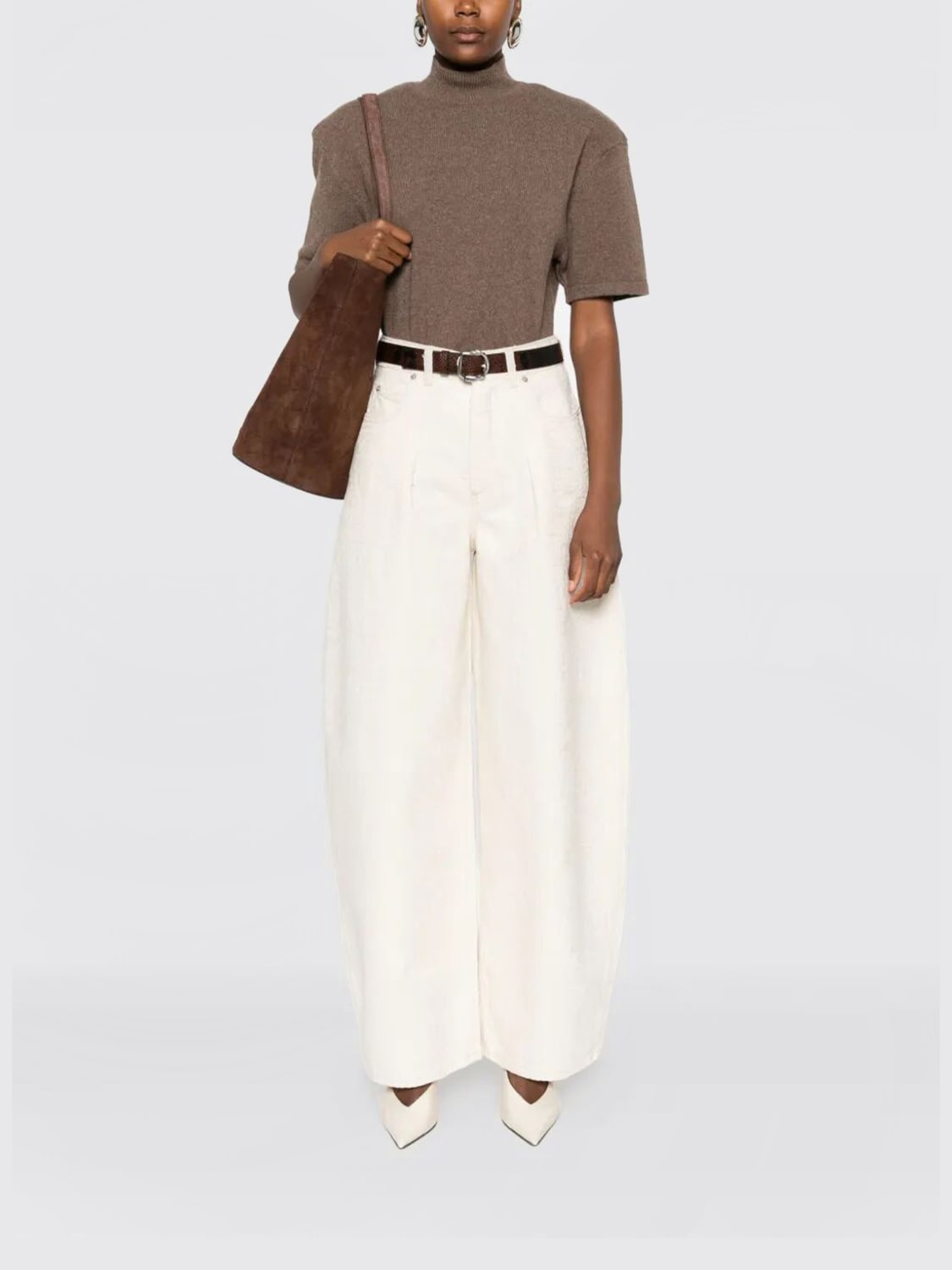 JACQUEMUS SWEATER: Sweater woman Jacquemus, Brown - Img 2