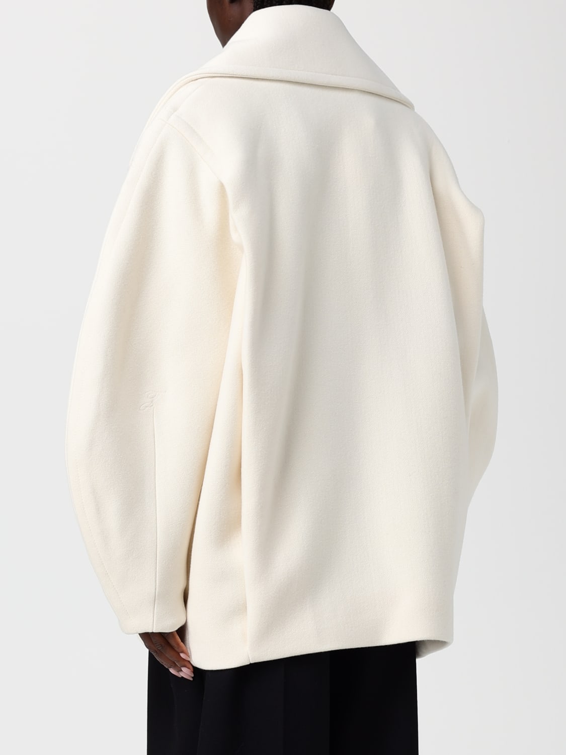 JACQUEMUS COAT: Coat woman Jacquemus, White - Img 3