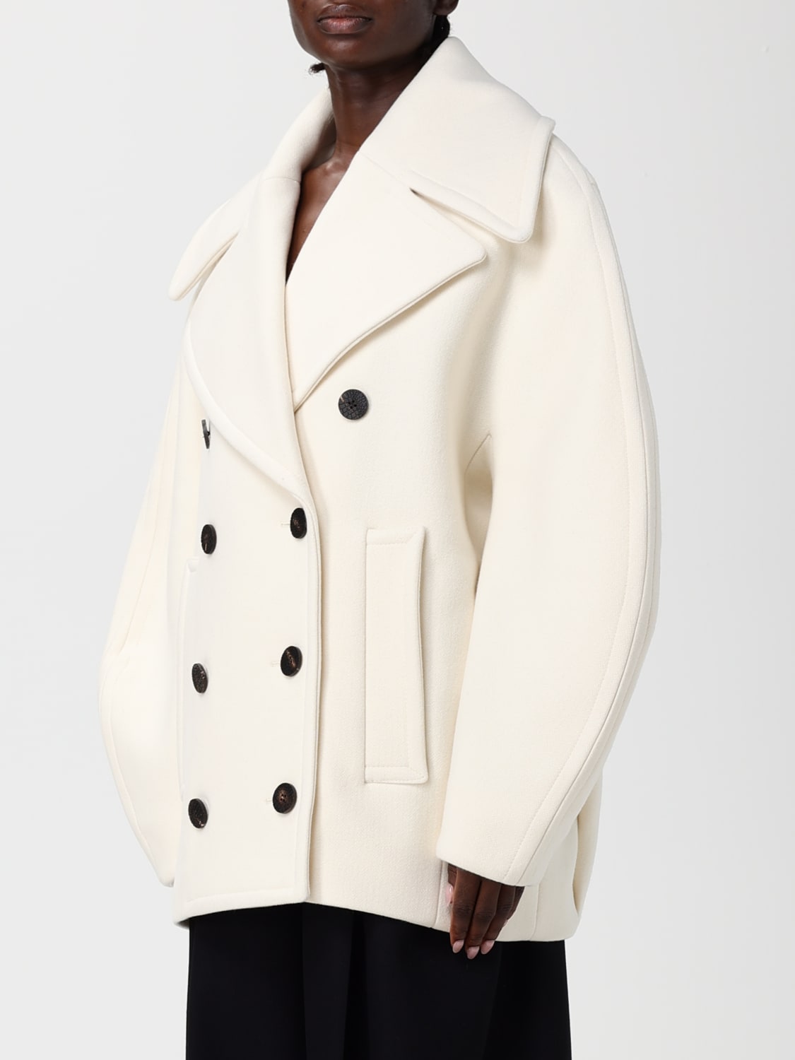 JACQUEMUS COAT: Coat woman Jacquemus, White - Img 4